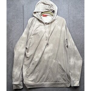 Redvanly Hoodie Men's Beige Performance Stretch Activewear Pullover XL